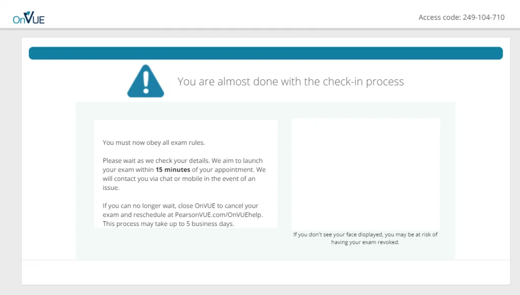 Pearson VUE System Test