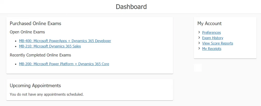 Microsoft Learning Dashboard