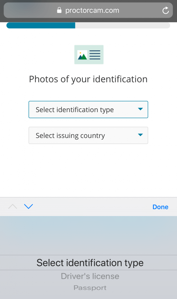 Pearson VUE System Test - ProtoctorCam Mobil
