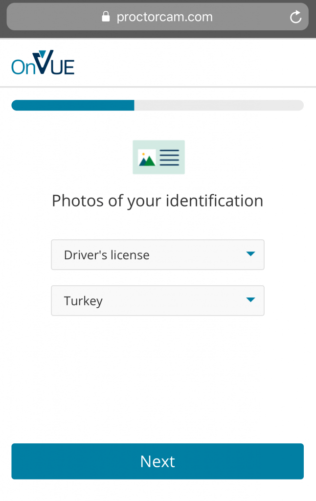 Pearson VUE System Test - ProtoctorCam Mobil