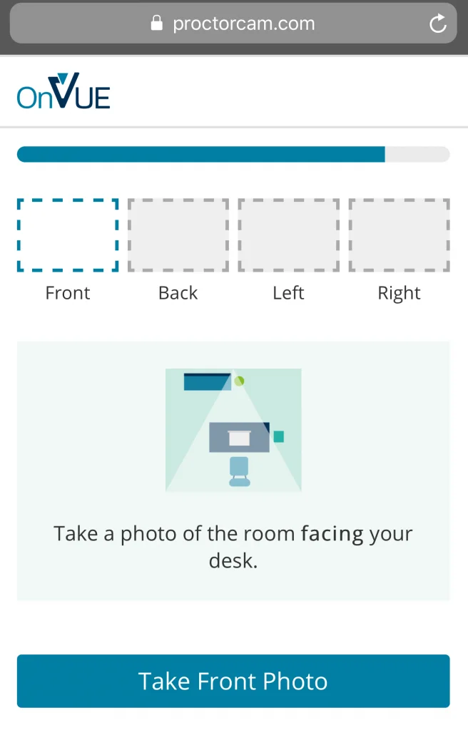 Pearson VUE System Test - ProtoctorCam Mobil