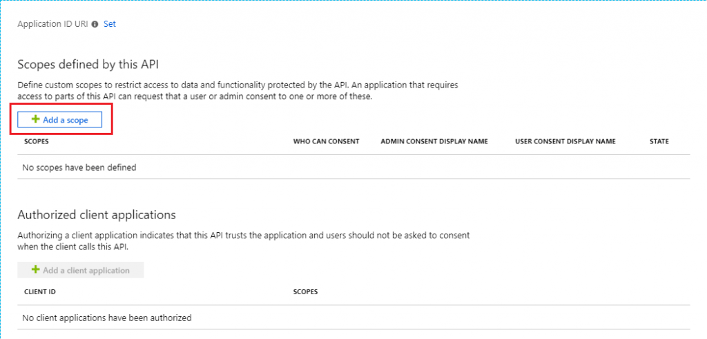 App Registrations — Expose an API — Add Scope (Kapsam Ekleme)