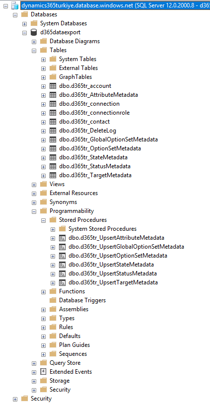 SQL Server Management Studio - Azure SQL Database