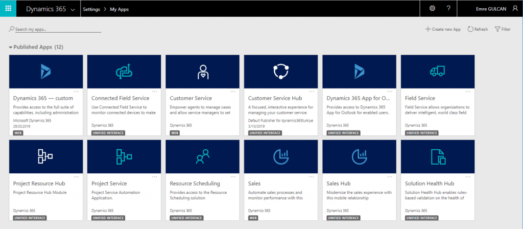 Dynamics 365 CE (CRM) Ana Ekran
