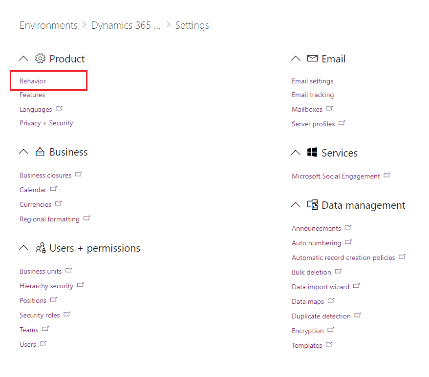 Dynamics 365 CE (CRM) Ortam Ayarları
