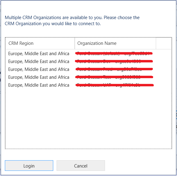 SDK Login Control — Multiple Organization (Çoklu Organizasyon) Seçim Ekranı